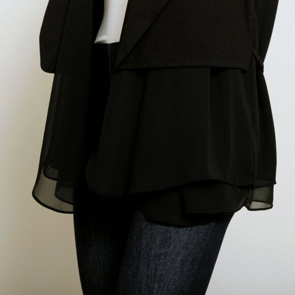 Shesmiss Chiffon Waterfall Layered Vest - Picture 6 of 15